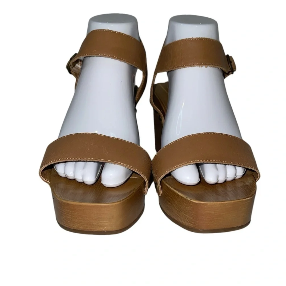 Lucky Brand Women's Shoes Size 8M Brown Leather "Zaidy" Platform Sandal - Picture 5 of 13